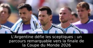 L&rsquo;Argentine défie les sceptiques : un parcours remarquable vers la finale de la Coupe du Monde 2026
