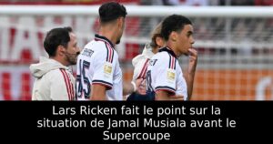 Lars Ricken fait le point sur la situation de Jamal Musiala avant le Supercoupe