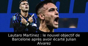 Lautaro Martinez : le nouvel objectif de Barcelone après avoir écarté Julian Alvarez