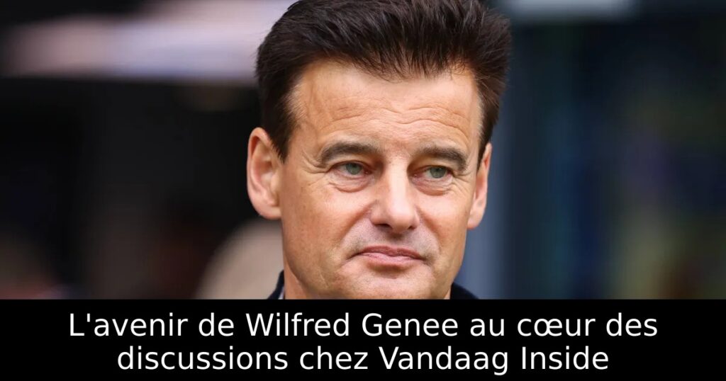 L&rsquo;avenir de Wilfred Genee au cœur des discussions chez Vandaag Inside