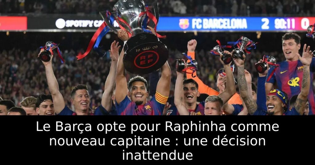 Le Barça opte pour Raphinha comme nouveau capitaine : une décision inattendue