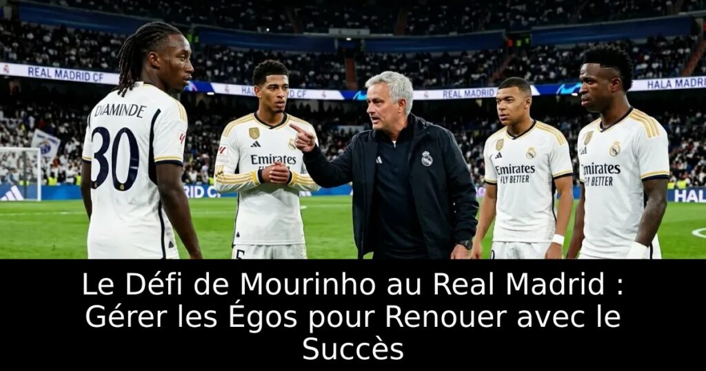 Le Défi de Mourinho au Real Madrid : Gérer les Égos pour Renouer avec le Succès