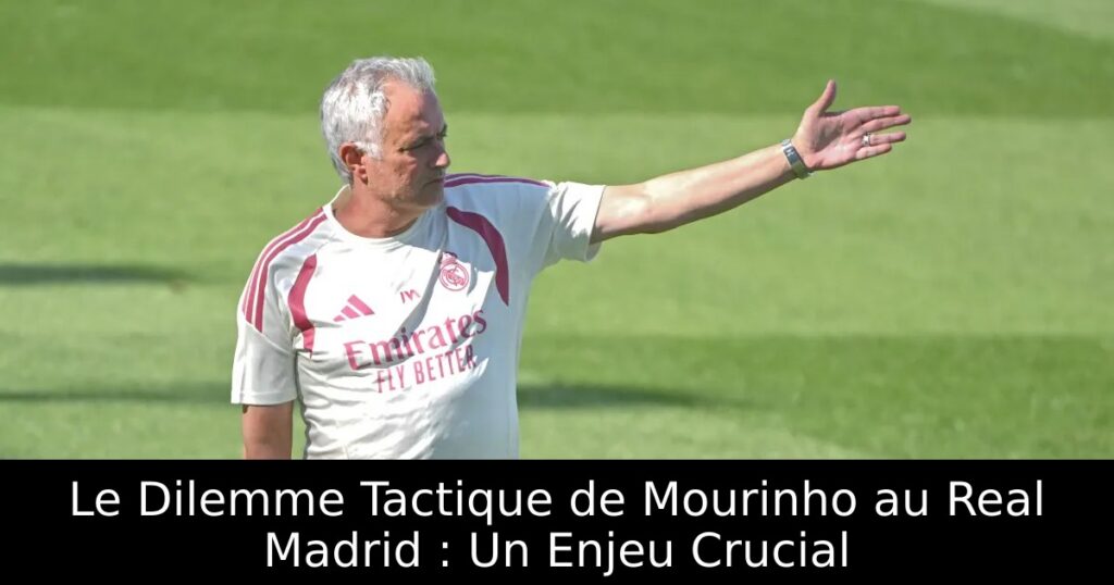 Le Dilemme Tactique de Mourinho au Real Madrid : Un Enjeu Crucial