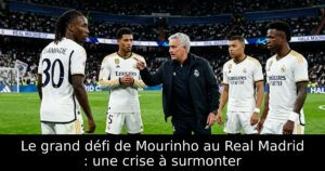Le grand défi de Mourinho au Real Madrid : une crise à surmonter