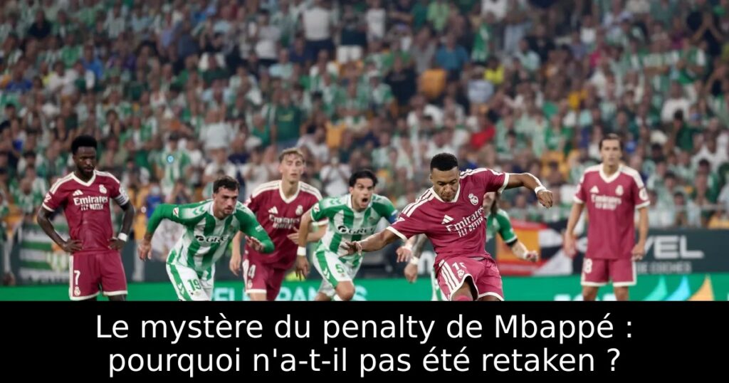 Le mystère du penalty de Mbappé : pourquoi n&rsquo;a-t-il pas été retaken ?