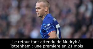 Le retour tant attendu de Mudryk à Tottenham : une première en 21 mois