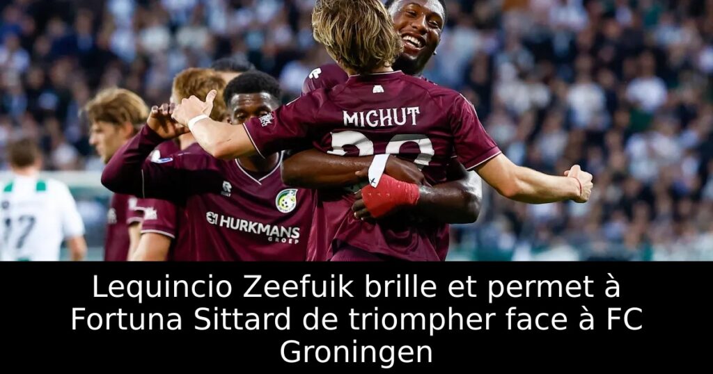 Lequincio Zeefuik brille et permet à Fortuna Sittard de triompher face à FC Groningen