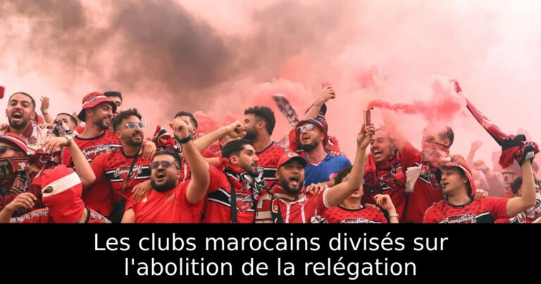 Les clubs marocains divisés sur l'abolition de la relégation