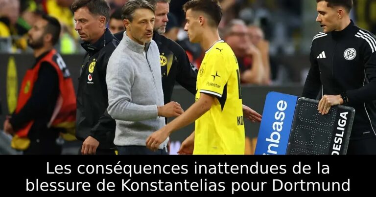 Les conséquences inattendues de la blessure de Konstantelias pour Dortmund