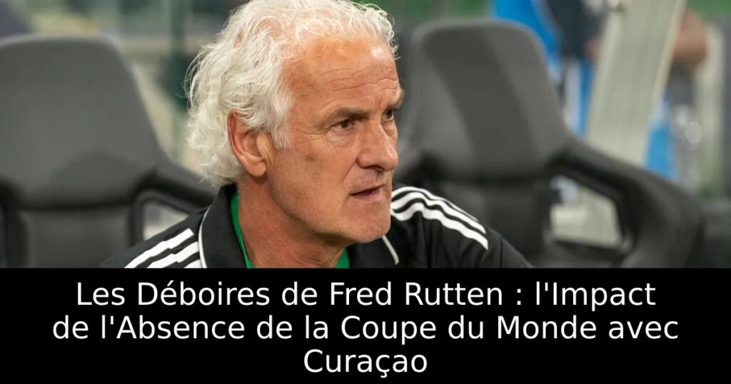 Les Déboires de Fred Rutten : l&rsquo;Impact de l&rsquo;Absence de la Coupe du Monde avec Curaçao