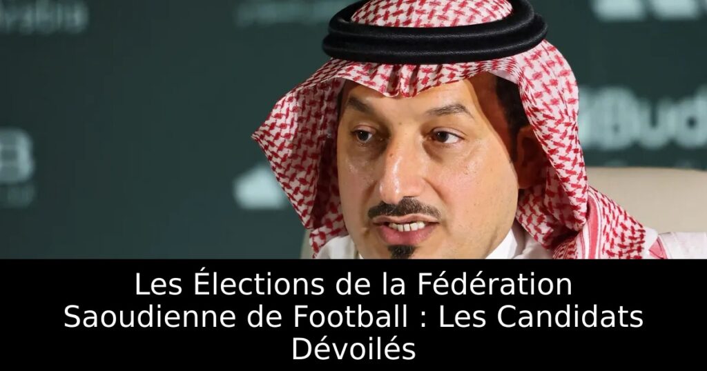 Les Élections de la Fédération Saoudienne de Football : Les Candidats Dévoilés