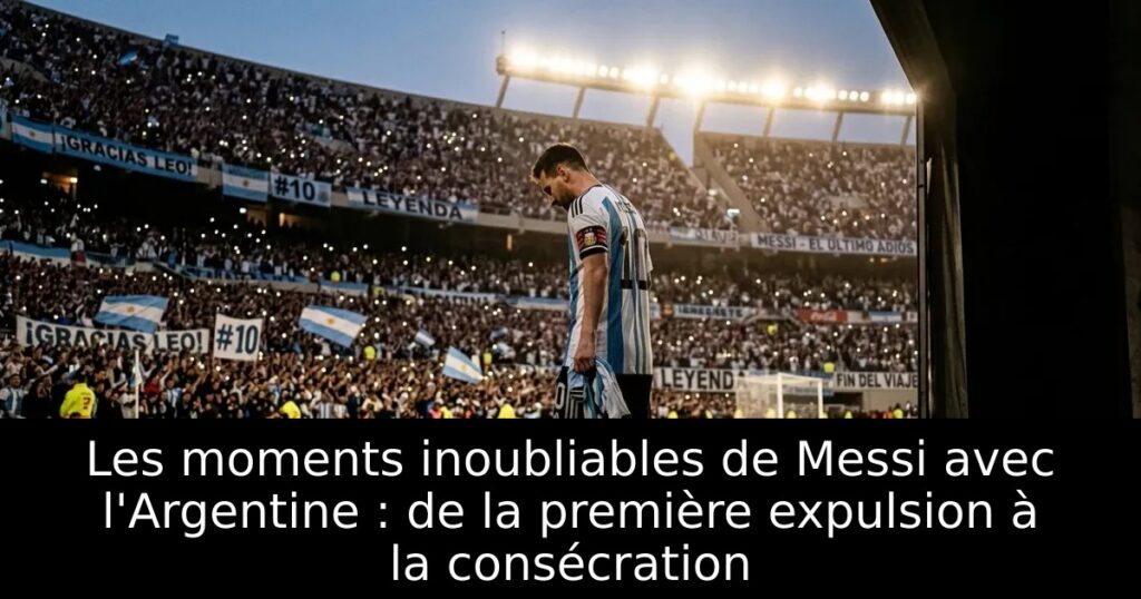 Les moments inoubliables de Messi avec l&rsquo;Argentine : de la première expulsion à la consécration