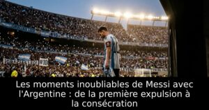 Les moments inoubliables de Messi avec l&rsquo;Argentine : de la première expulsion à la consécration