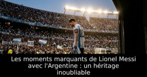 Les moments marquants de Lionel Messi avec l&rsquo;Argentine : un héritage inoubliable