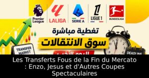 Les Transferts Fous de la Fin du Mercato : Enzo, Jesus et d&rsquo;Autres Coupes Spectaculaires
