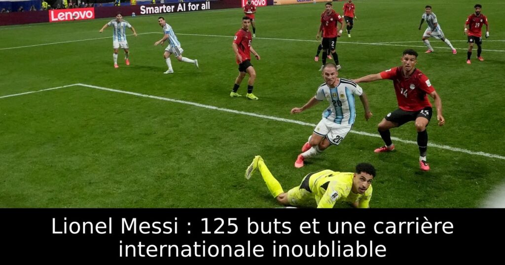 Lionel Messi : 125 buts et une carrière internationale inoubliable