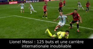 Lionel Messi : 125 buts et une carrière internationale inoubliable