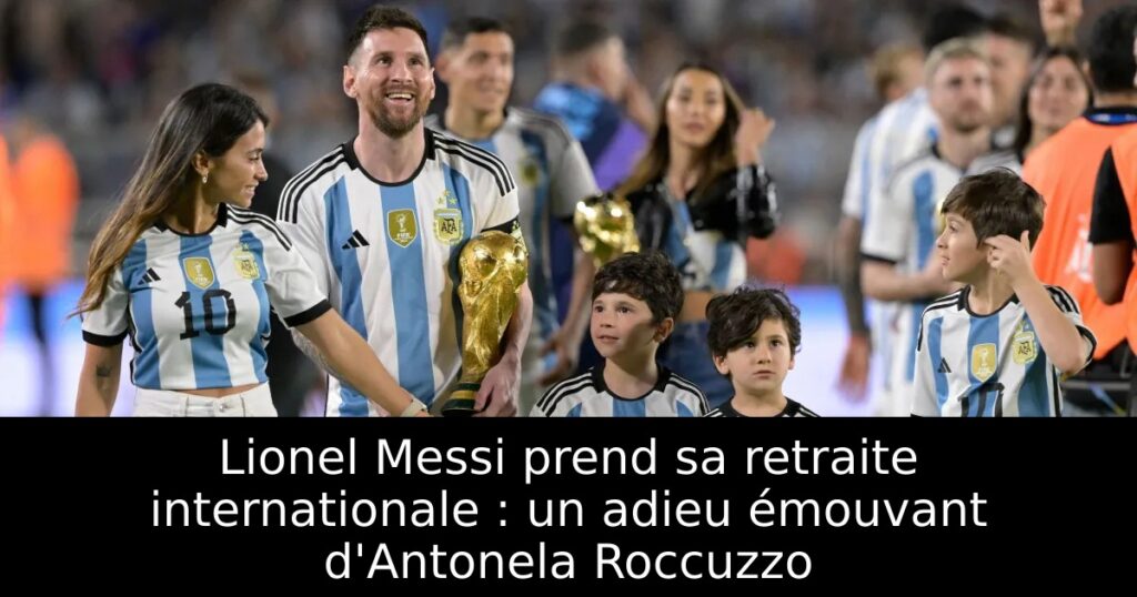 Lionel Messi prend sa retraite internationale : un adieu émouvant d&rsquo;Antonela Roccuzzo