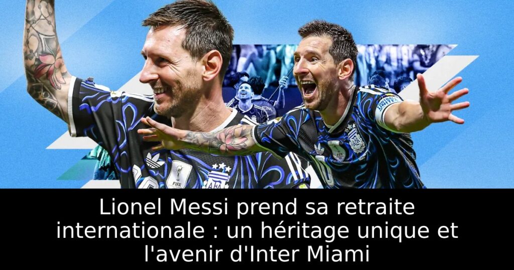 Lionel Messi prend sa retraite internationale : un héritage unique et l&rsquo;avenir d&rsquo;Inter Miami