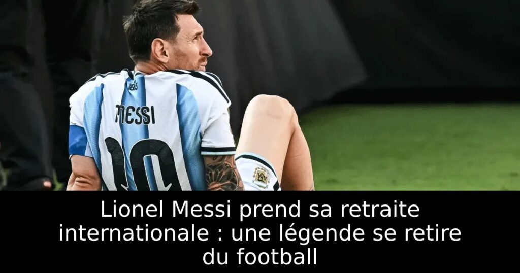 Lionel Messi prend sa retraite internationale : une légende se retire du football