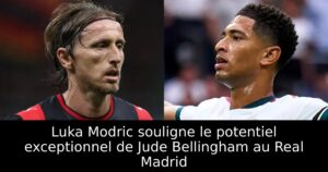 Luka Modric souligne le potentiel exceptionnel de Jude Bellingham au Real Madrid