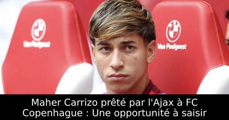 Maher Carrizo prêté par l'Ajax à FC Copenhague : Une opportunité à saisir