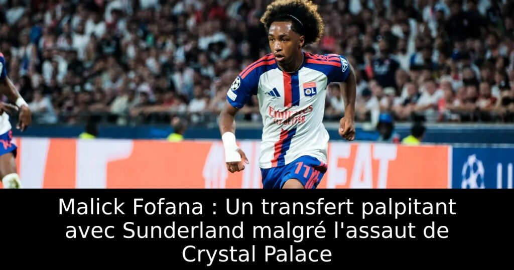 Malick Fofana : Un transfert palpitant avec Sunderland malgré l&rsquo;assaut de Crystal Palace