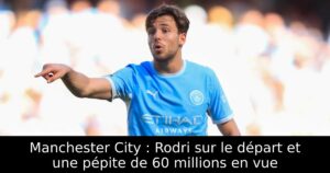 Manchester City : Rodri sur le départ et une pépite de 60 millions en vue