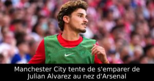 Manchester City tente de s’emparer de Julian Alvarez au nez d&rsquo;Arsenal