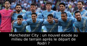 Manchester City : un nouvel exode au milieu de terrain après le départ de Rodri ?