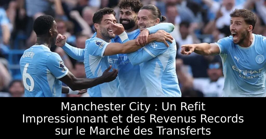 Manchester City : Un Refit Impressionnant et des Revenus Records sur le Marché des Transferts