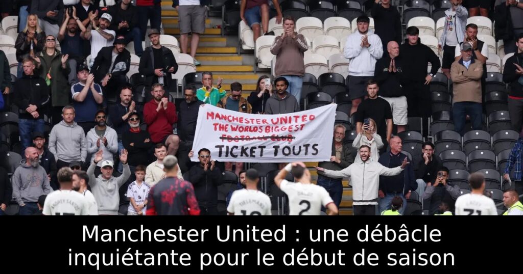 Manchester United : une débâcle inquiétante pour le début de saison