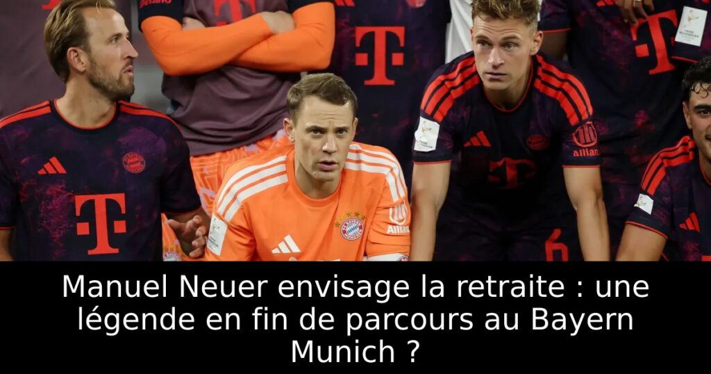 Manuel Neuer envisage la retraite : une légende en fin de parcours au Bayern Munich ?