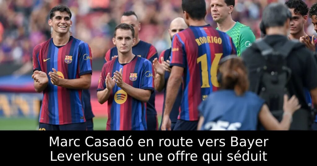 Marc Casadó en route vers Bayer Leverkusen : une offre qui séduit