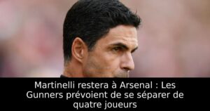 Martinelli restera à Arsenal : Les Gunners prévoient de se séparer de quatre joueurs