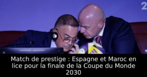 Match de prestige : Espagne et Maroc en lice pour la finale de la Coupe du Monde 2030