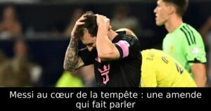 Messi au cœur de la tempête : une amende qui fait parler
