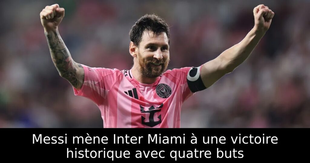 Messi mène Inter Miami à une victoire historique avec quatre buts