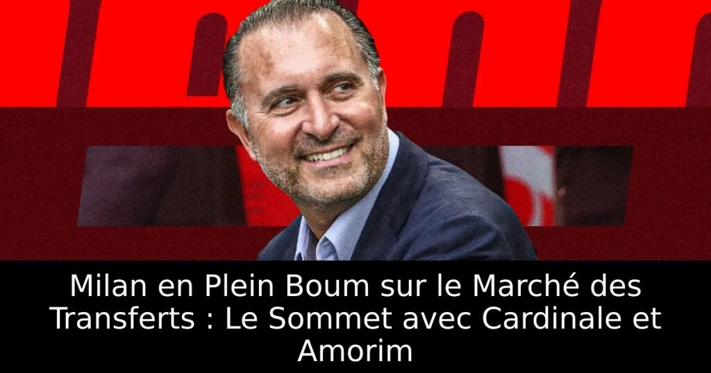 Milan en Plein Boum sur le Marché des Transferts : Le Sommet avec Cardinale et Amorim