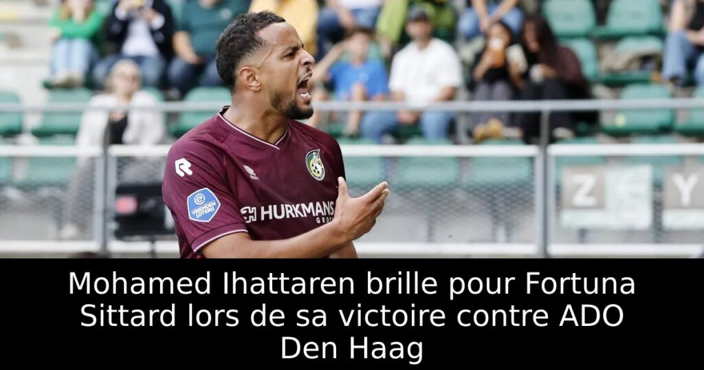 Mohamed Ihattaren brille pour Fortuna Sittard lors de sa victoire contre ADO Den Haag