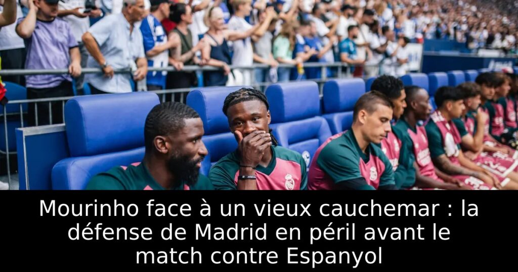 Mourinho face à un vieux cauchemar : la défense de Madrid en péril avant le match contre Espanyol