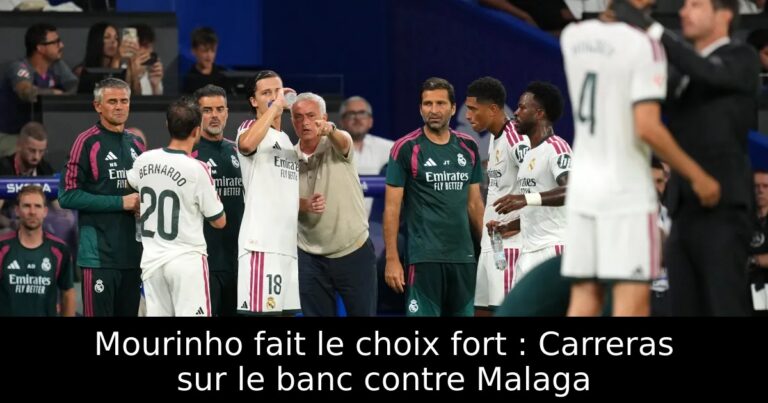 Mourinho fait le choix fort : Carreras sur le banc contre Malaga