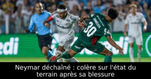 Neymar déchaîné : colère sur l&rsquo;état du terrain après sa blessure