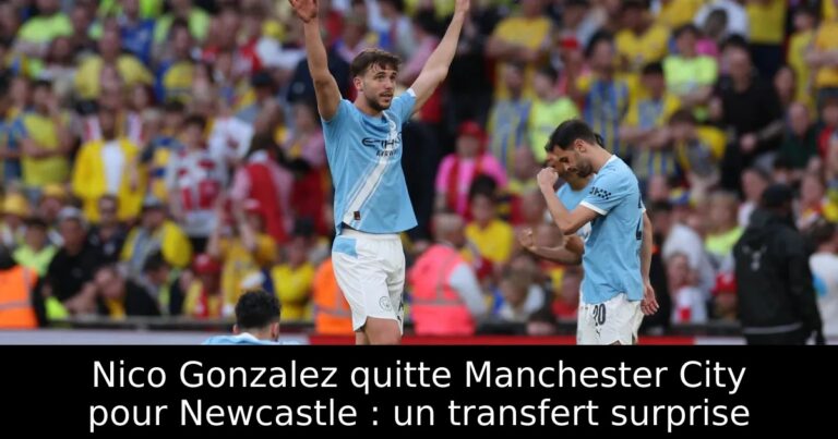 Nico Gonzalez quitte Manchester City pour Newcastle : un transfert surprise