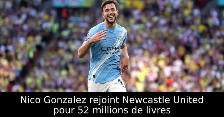 Nico Gonzalez rejoint Newcastle United pour 52 millions de livres