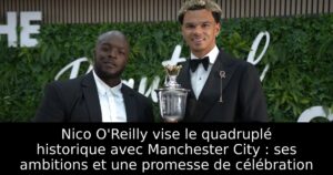 Nico O&rsquo;Reilly vise le quadruplé historique avec Manchester City : ses ambitions et une promesse de célébration