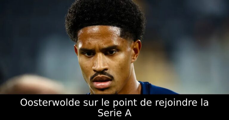 Oosterwolde sur le point de rejoindre la Serie A