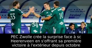PEC Zwolle crée la surprise face à sc Heerenveen en s&rsquo;offrant sa première victoire à l&rsquo;extérieur depuis octobre
