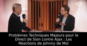 Problèmes Techniques Majeurs pour le Direct de Sion contre Ajax : Les Réactions de Johnny de Mol