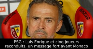 PSG : Luis Enrique et cinq joueurs reconduits, un message fort avant Monaco